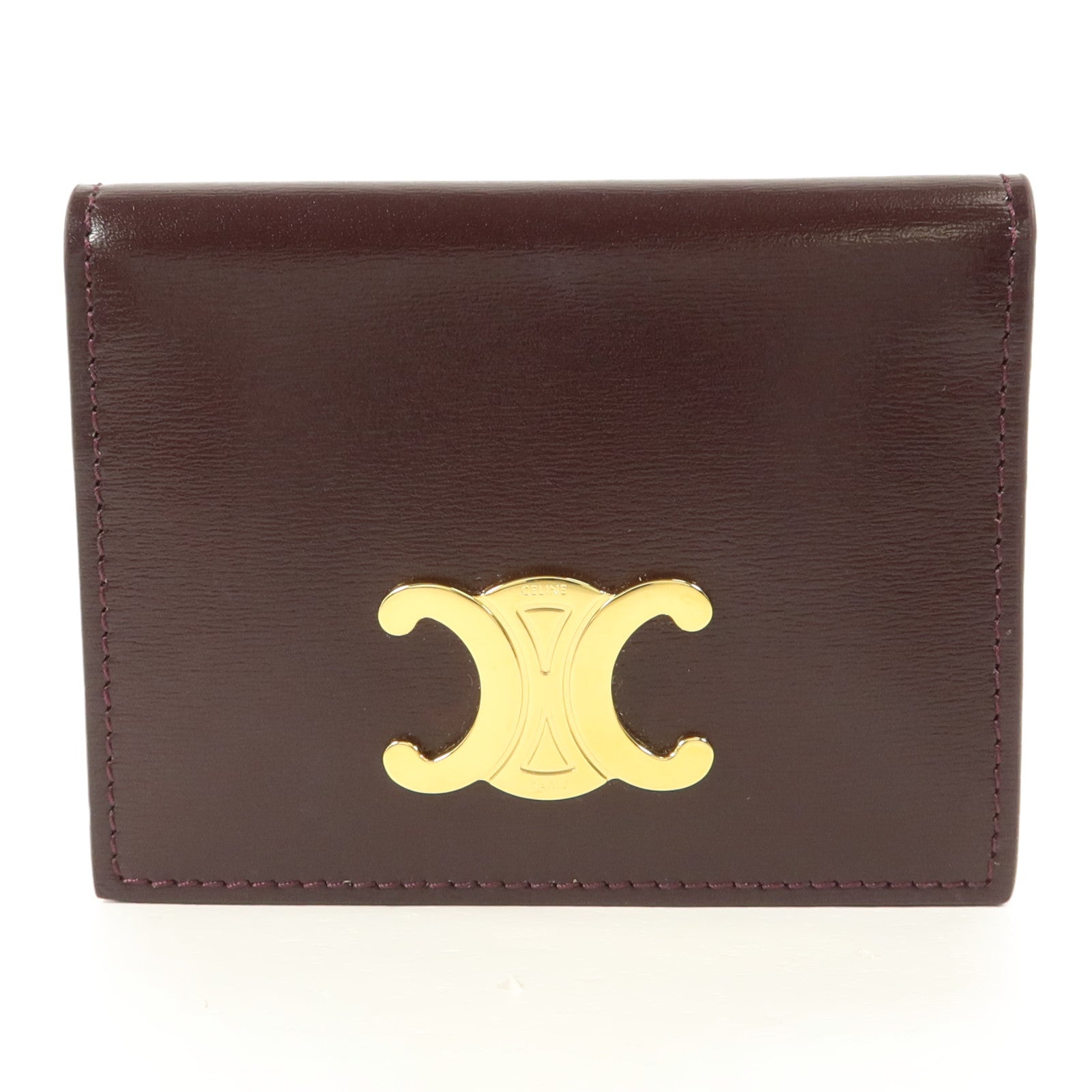 CELINE 牛皮皮革Triomphe Card Holder卡片套