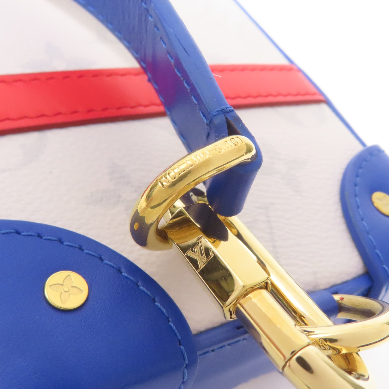 LOUIS VUITTON Monogram/皮革LV x NBA Soft Trunk金扣肩背袋