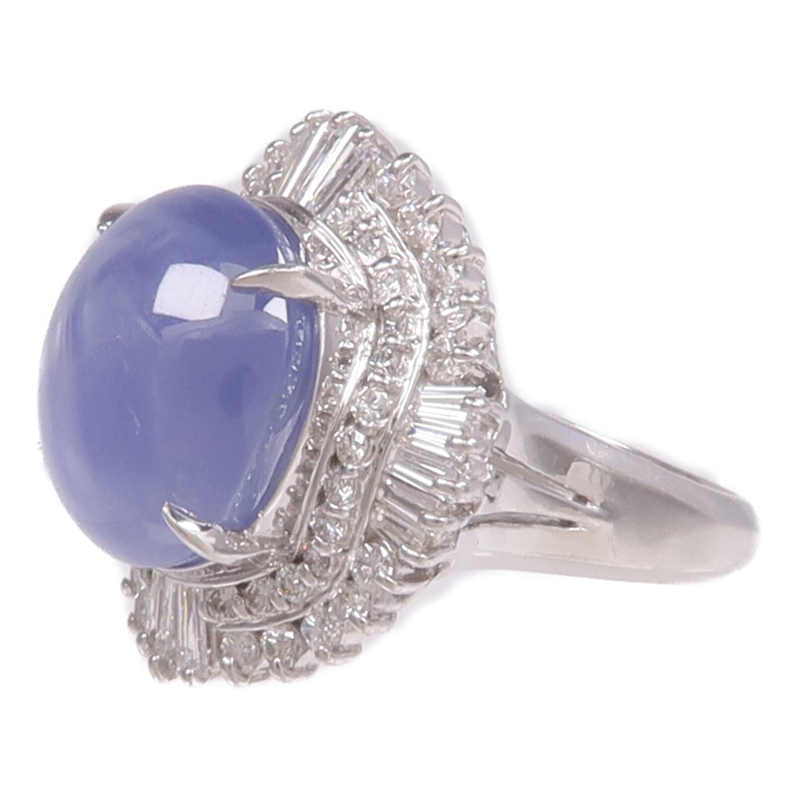 JEWELRY PT900鉑金Sapphire Diamond Ring藍寶石/鑽石戒指