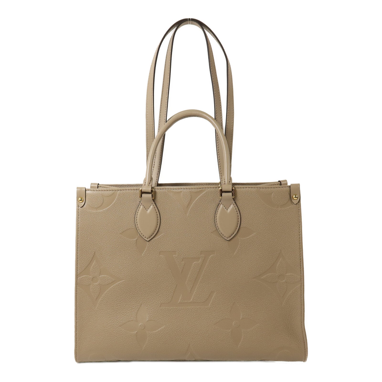 LOUIS VUITTON Monogram Empreinte On The Go MM手挽肩背兩用袋