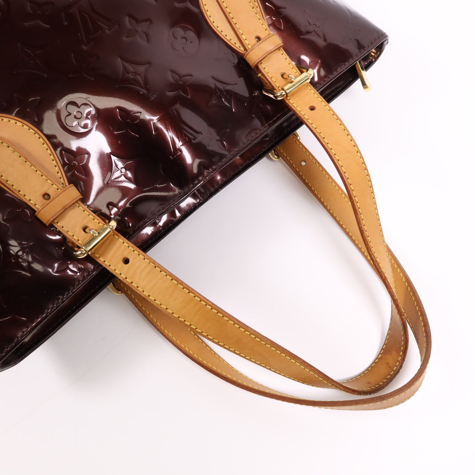 LOUIS VUITTON 【激減優惠】Vernis Brentwood金扣肩背袋