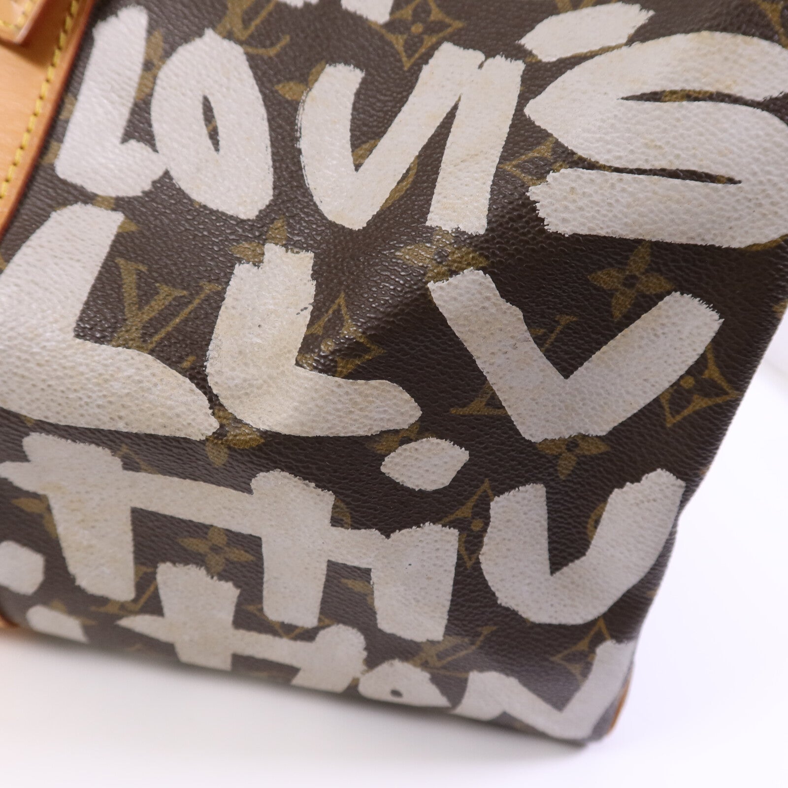 LOUIS VUITTON Monogram Graffiti Keepall 50金扣手挽袋