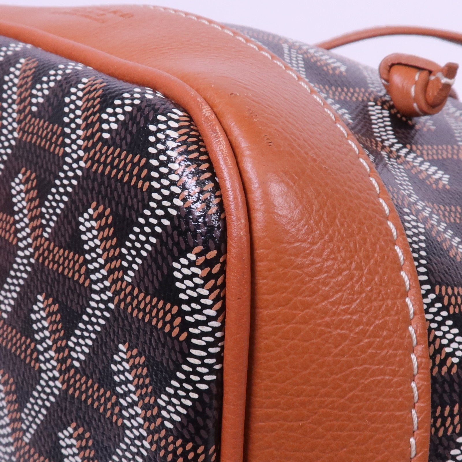 GOYARD 【激減優惠】塗層帆布Petit Flot Bucket Bag銀扣肩背袋
