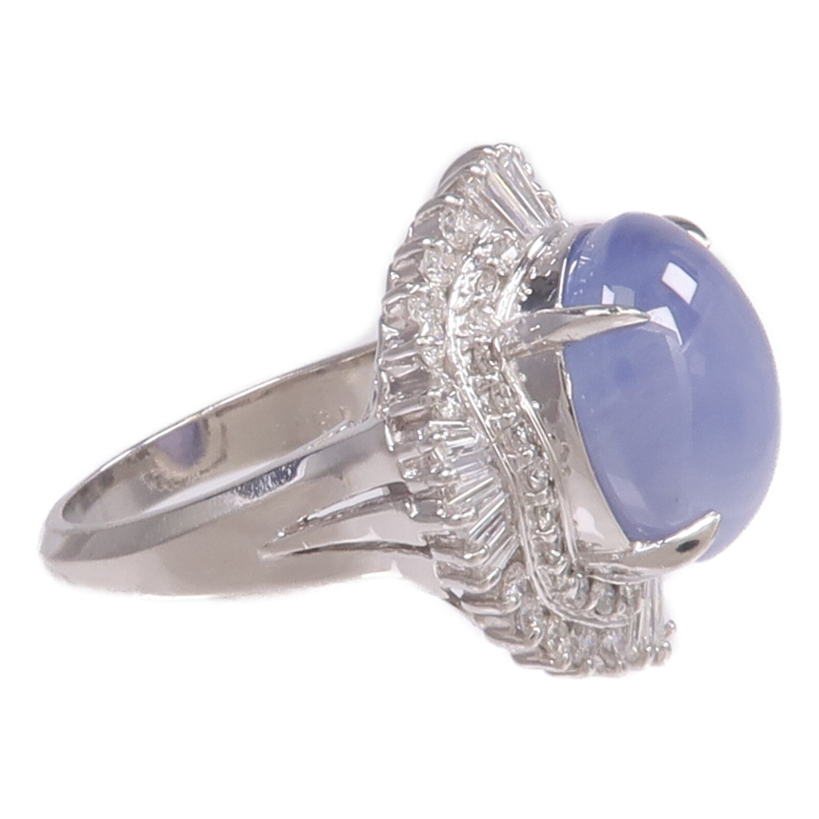 JEWELRY PT900鉑金Sapphire Diamond Ring藍寶石/鑽石戒指