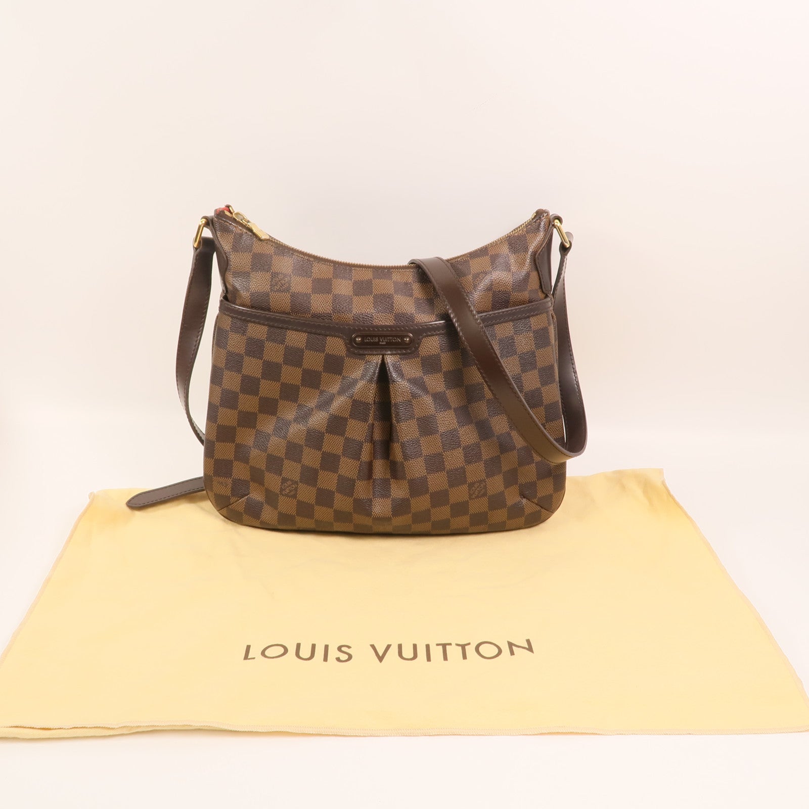 LOUIS VUITTON Damier Bloomsbury PM金扣肩背袋