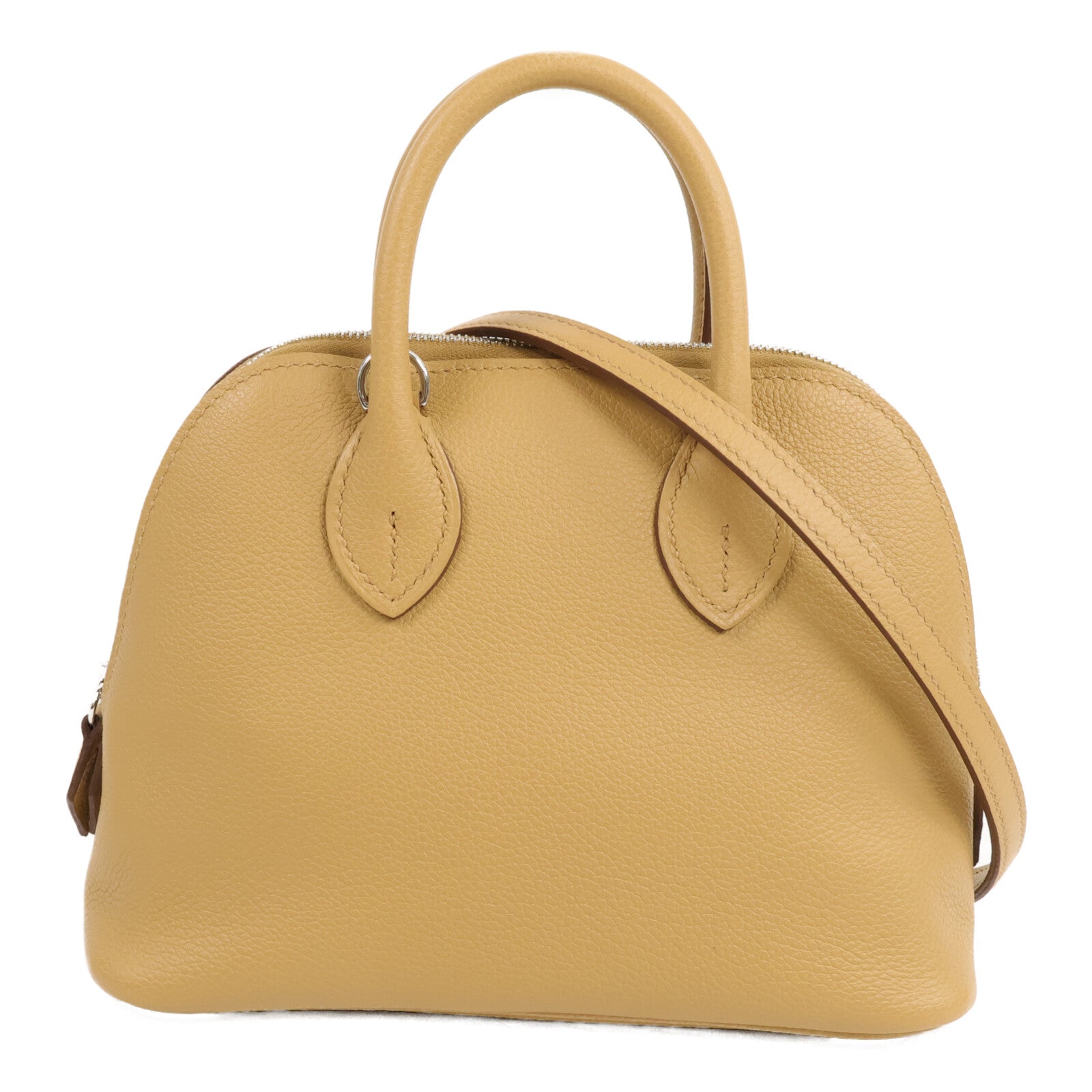 HERMES Evercolor皮革Mini Bolide 1923手挽肩背兩用袋Biscult