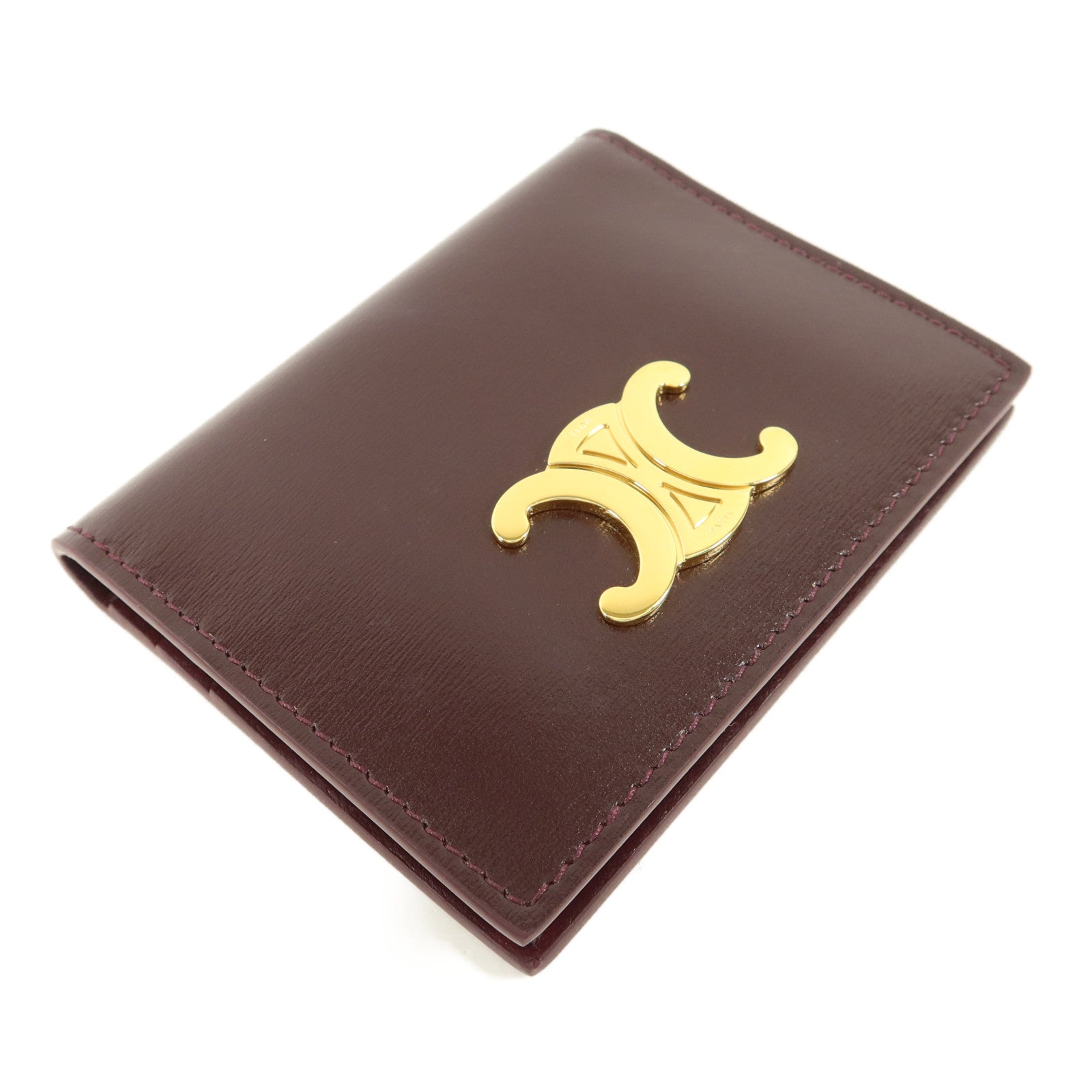 CELINE 牛皮皮革Triomphe Card Holder卡片套