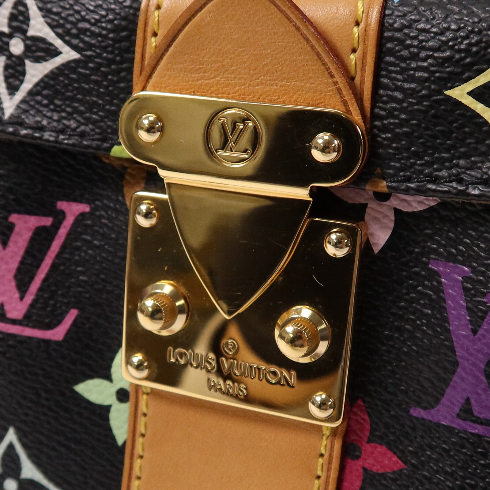 LOUIS VUITTON Monogram Multicolour Speedy 30金扣手挽袋