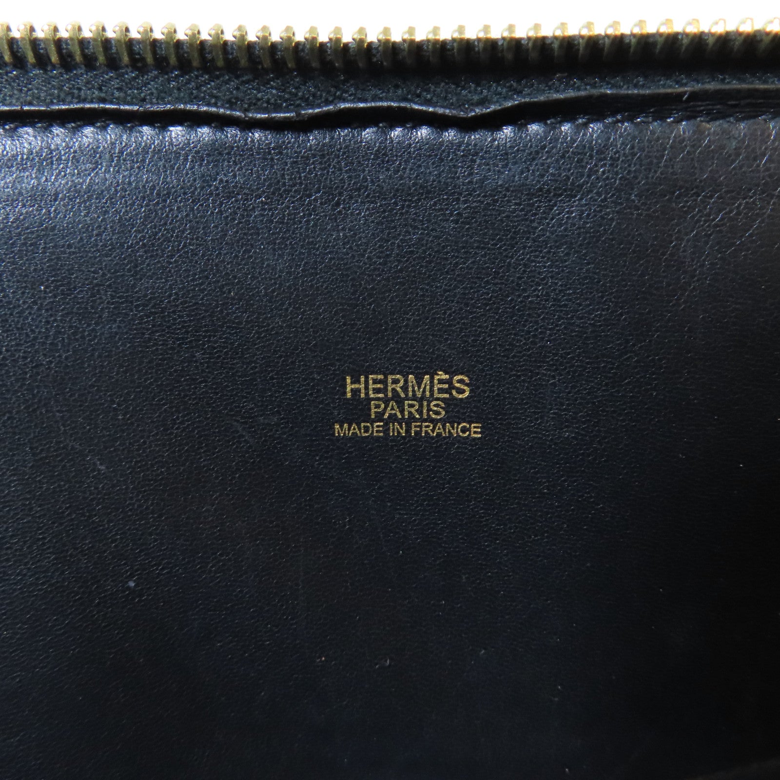 HERMES 【激減優惠】Clemence皮革Bolide 35金扣手挽肩背兩用袋Noir黑色