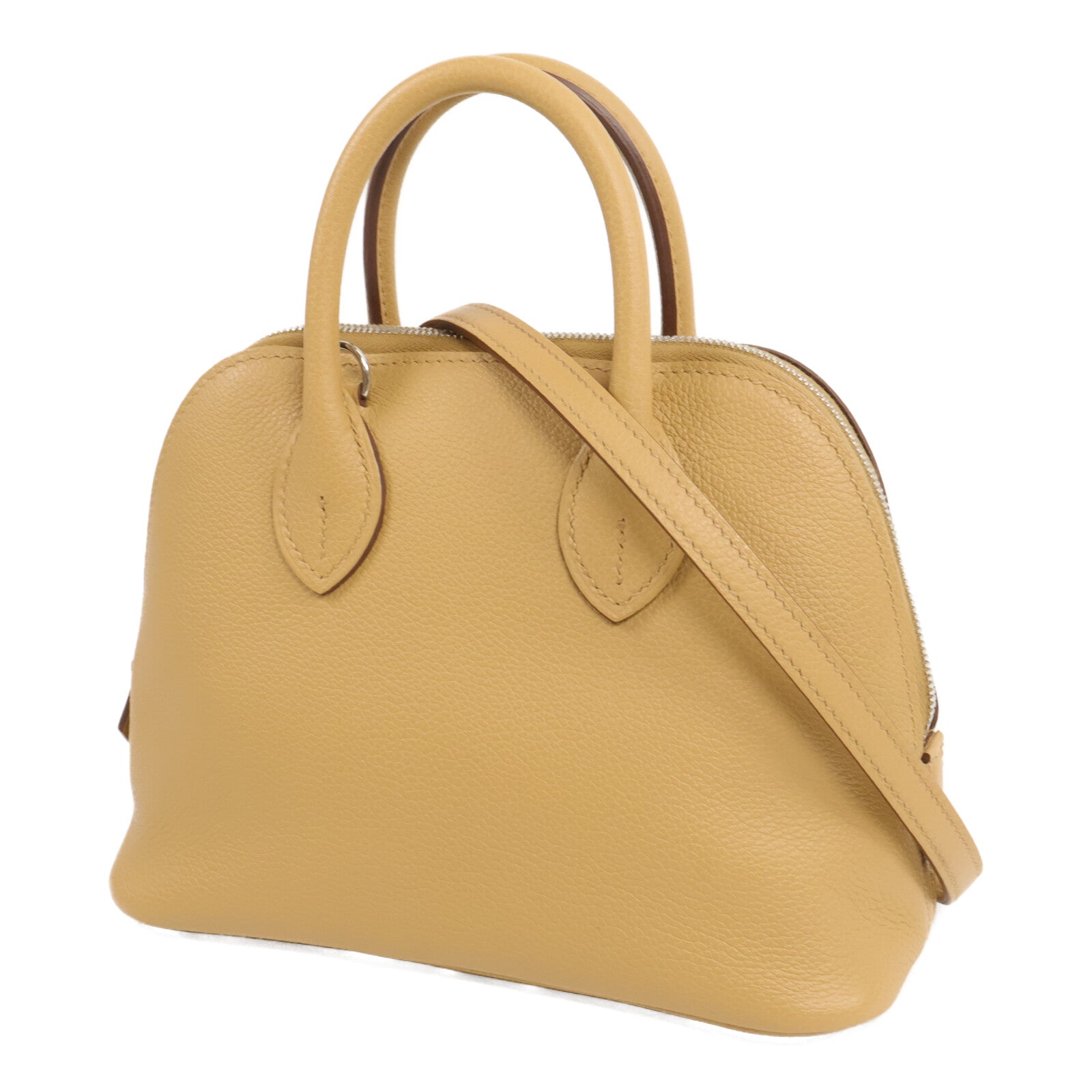 HERMES Evercolor皮革Mini Bolide 1923手挽肩背兩用袋Biscult