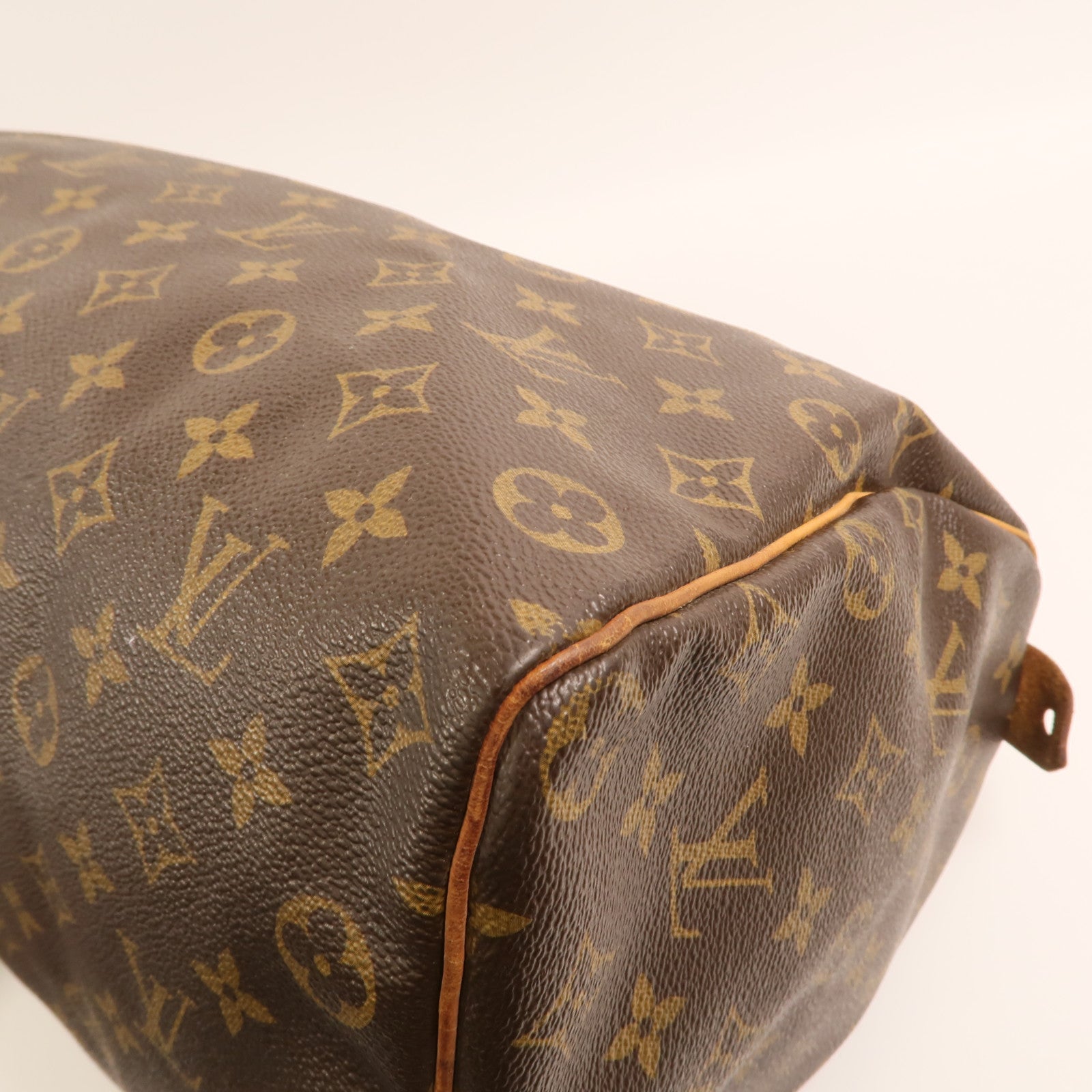 LOUIS VUITTON Monogram Speedy 35金扣手挽袋