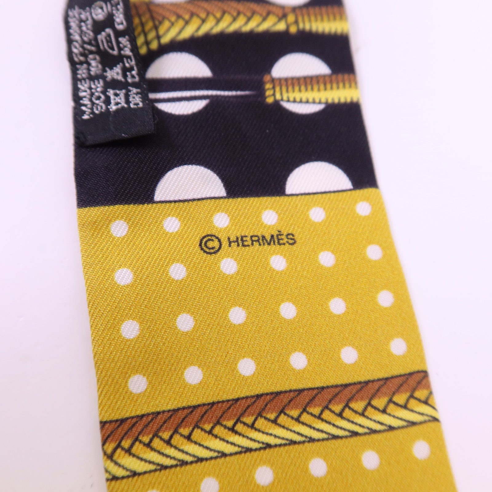 HERMES 絲質Twilly絲巾