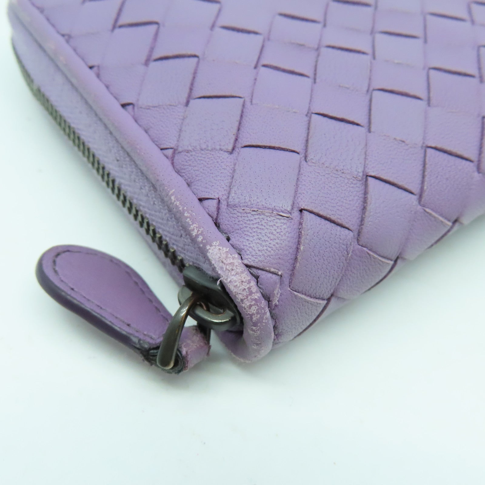 BOTTEGA VENETA 【激減優惠】羊皮皮革/織紋皮革Long Wallet錢包紫色