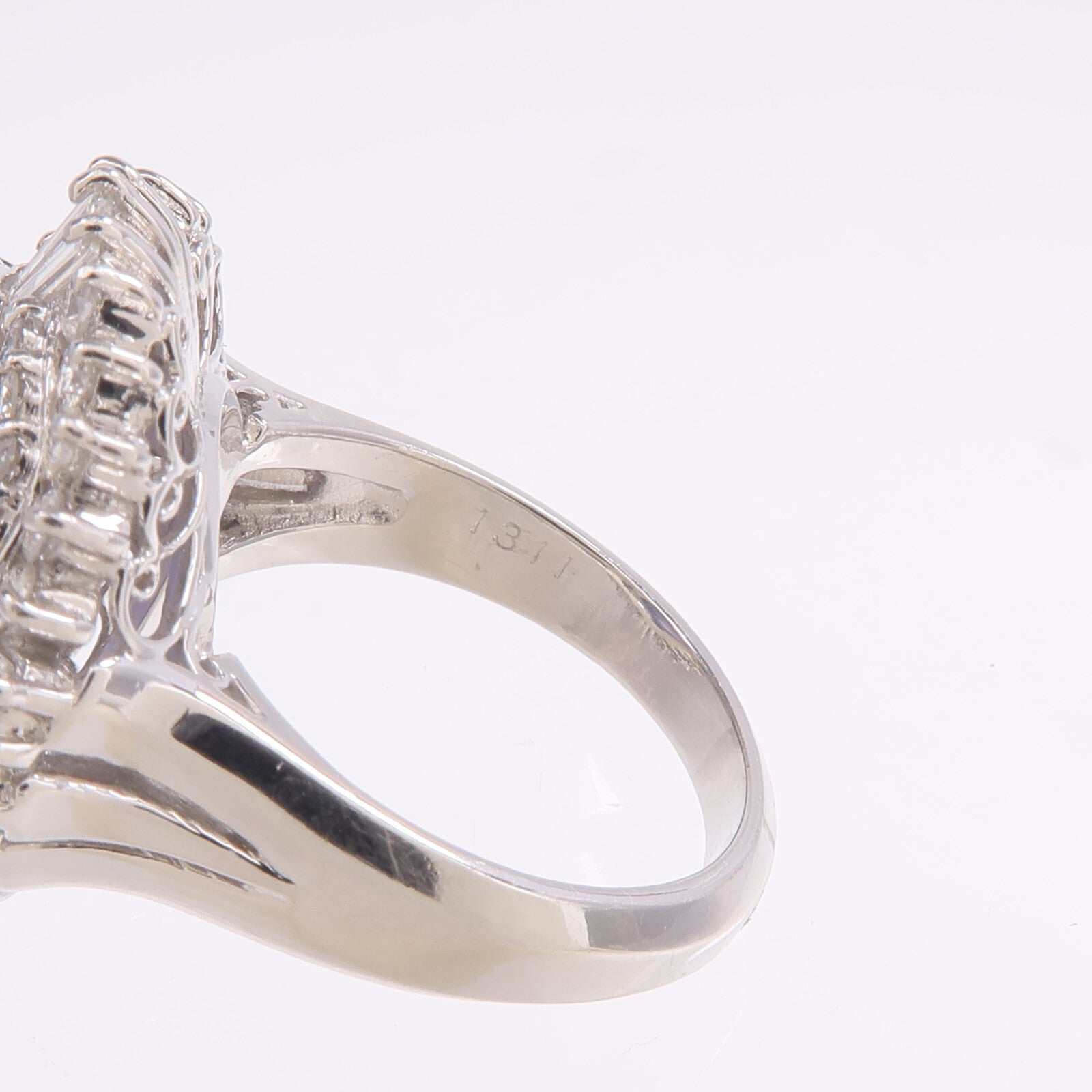 JEWELRY PT900鉑金Sapphire Diamond Ring藍寶石/鑽石戒指