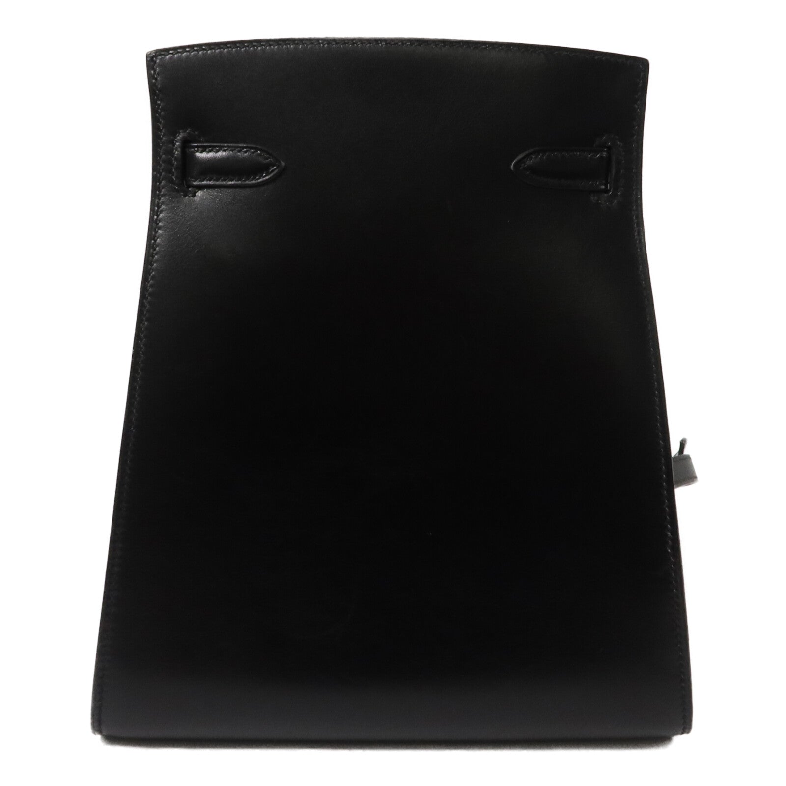 HERMES Box皮革Kelly Sport PM肩背袋Noir