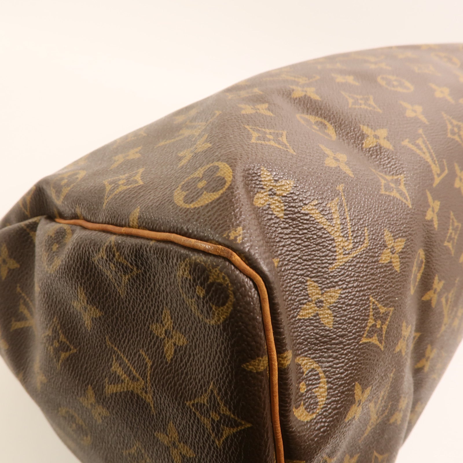 LOUIS VUITTON Monogram Speedy 35金扣手挽袋
