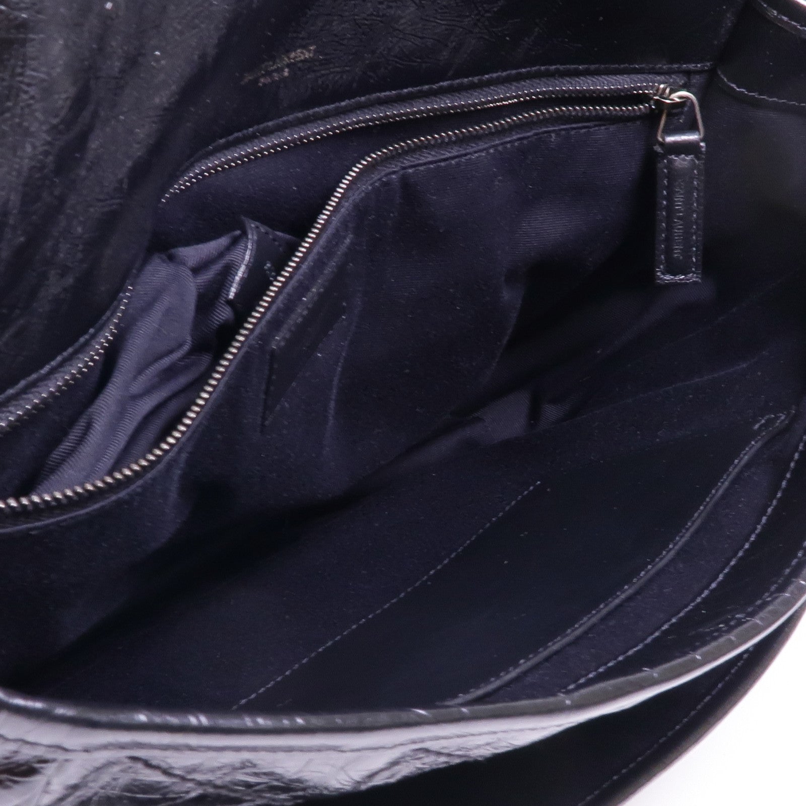 SAINT LAURENT 牛皮皮革Niki Large銀扣鏈帶肩背袋