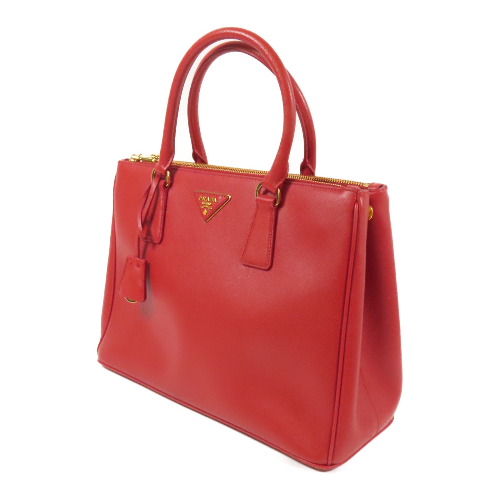 PRADA Saffiano皮革Shoulder Bag金扣手挽肩背兩用袋