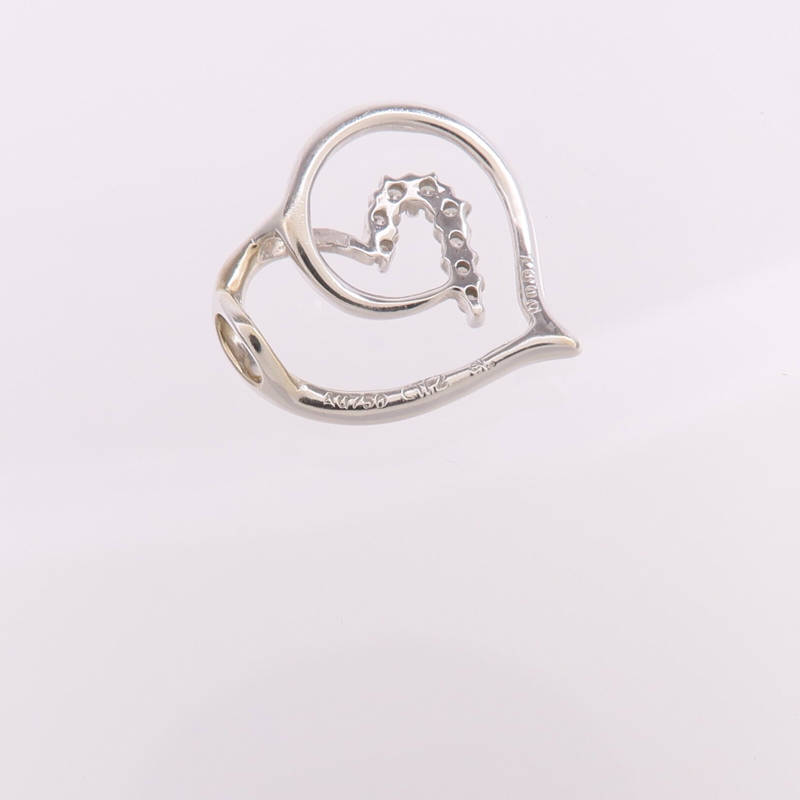 JEWELRY 【激減優惠】18K白金Diamond Pendant Top鑽石吊墜
