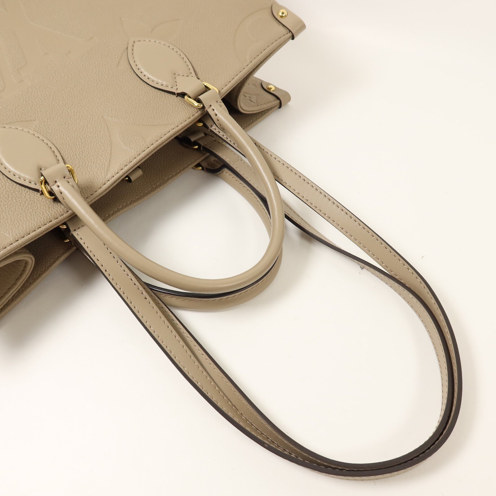 LOUIS VUITTON Monogram Empreinte On The Go MM手挽肩背兩用袋