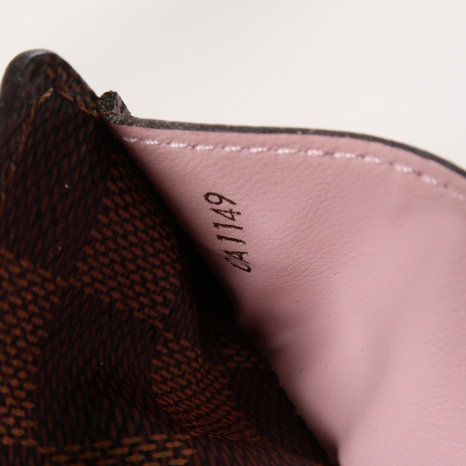 LOUIS VUITTON Damier Sarah Wallet金扣長錢包啡色