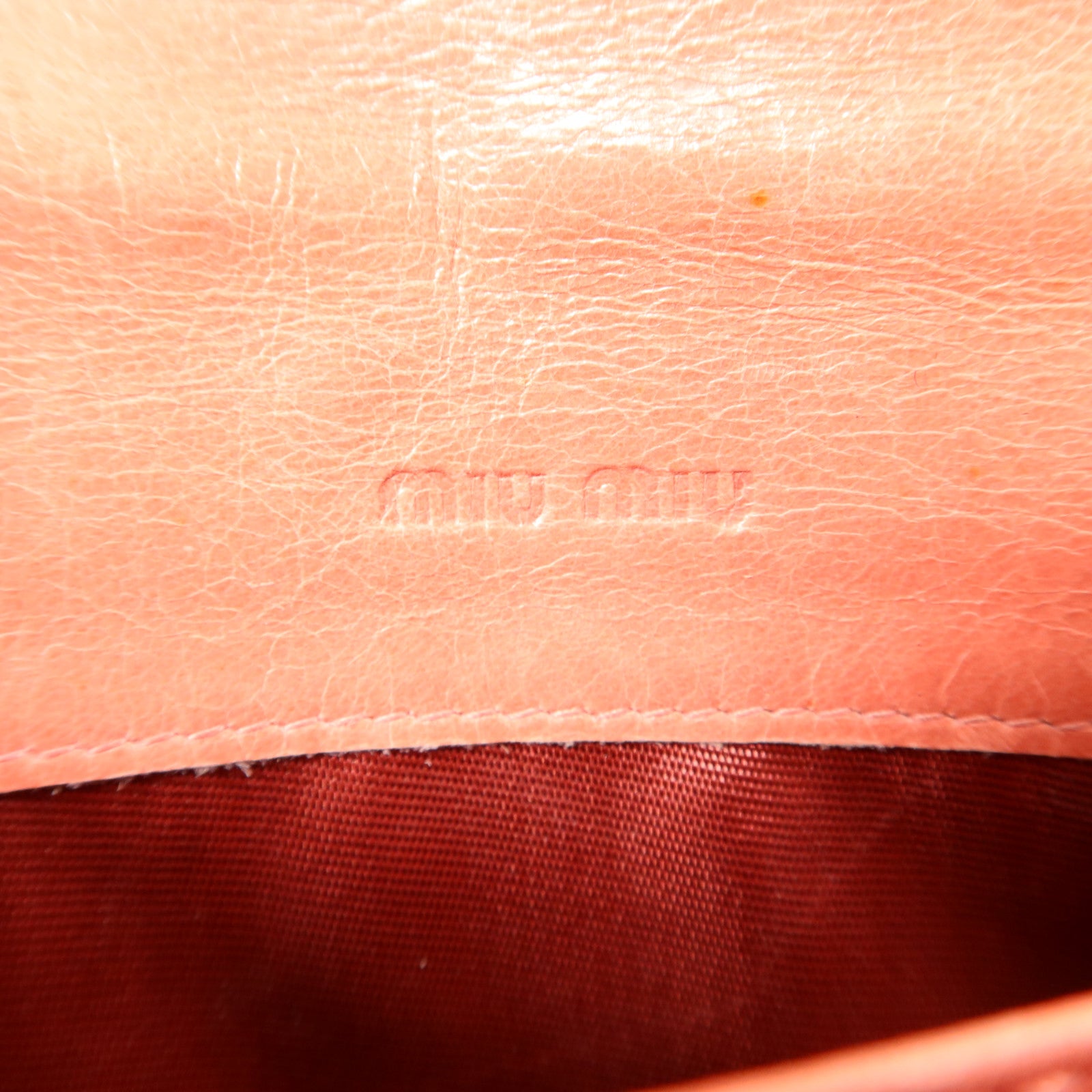 Miu Miu 羊皮皮革Long Wallet金扣長錢包