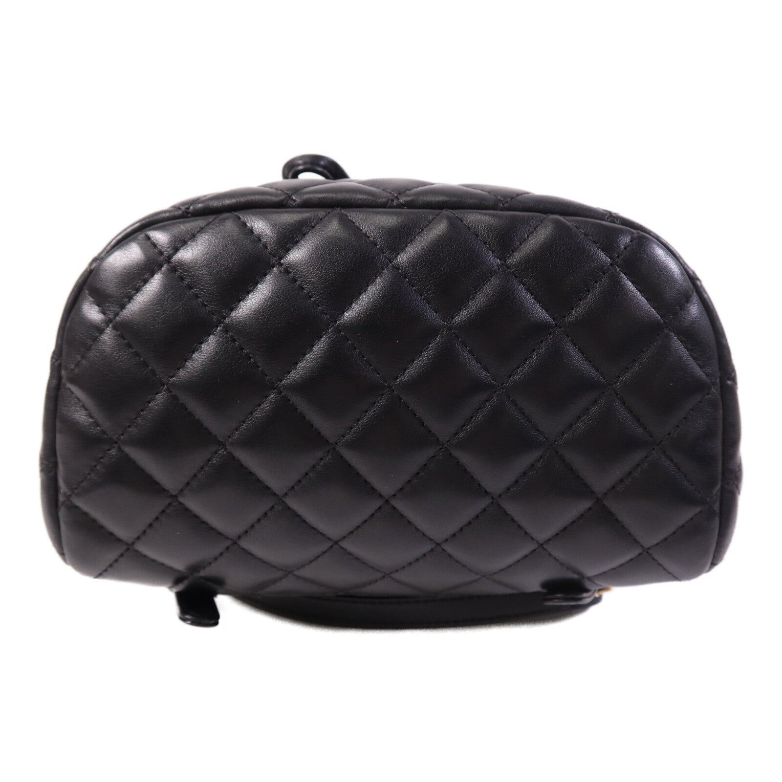 CHANEL 羊皮皮革Backpack金扣鏈帶背包