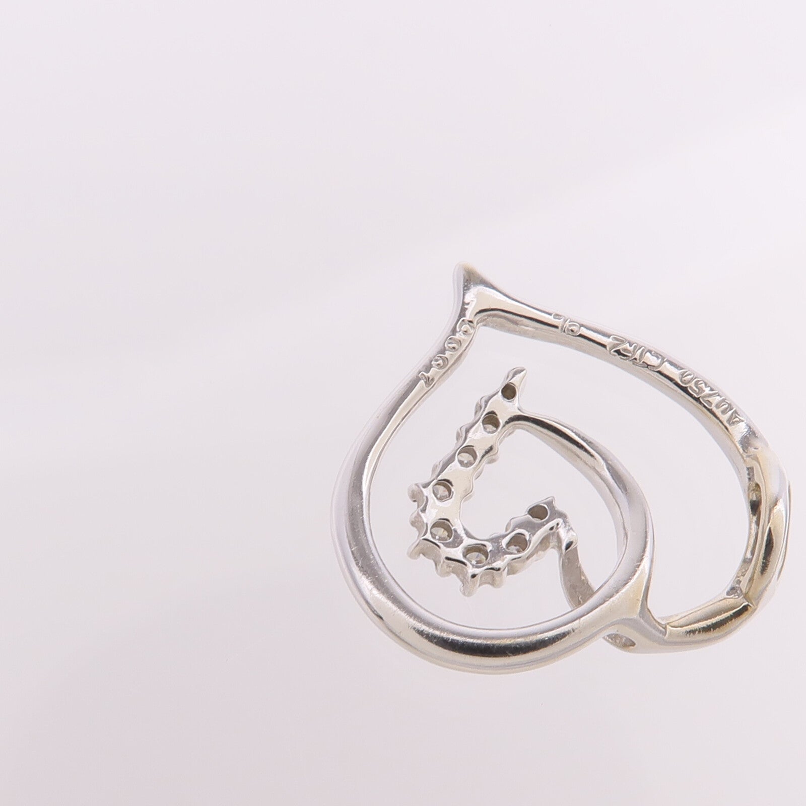 JEWELRY 【激減優惠】18K白金Diamond Pendant Top鑽石吊墜