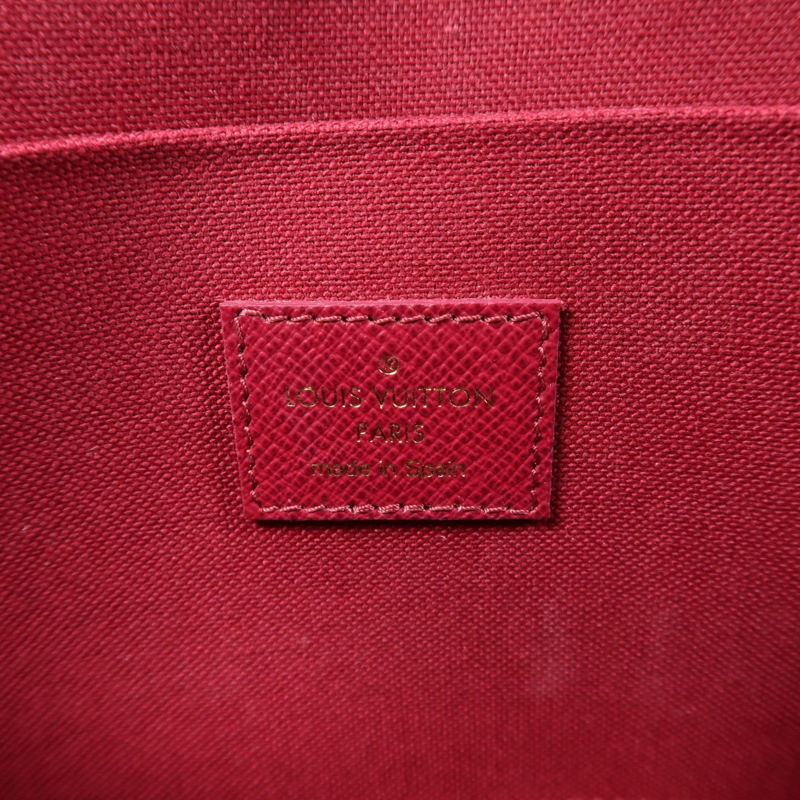LOUIS VUITTON Monogram Pochette Felicie金扣鏈帶肩背袋棕色
