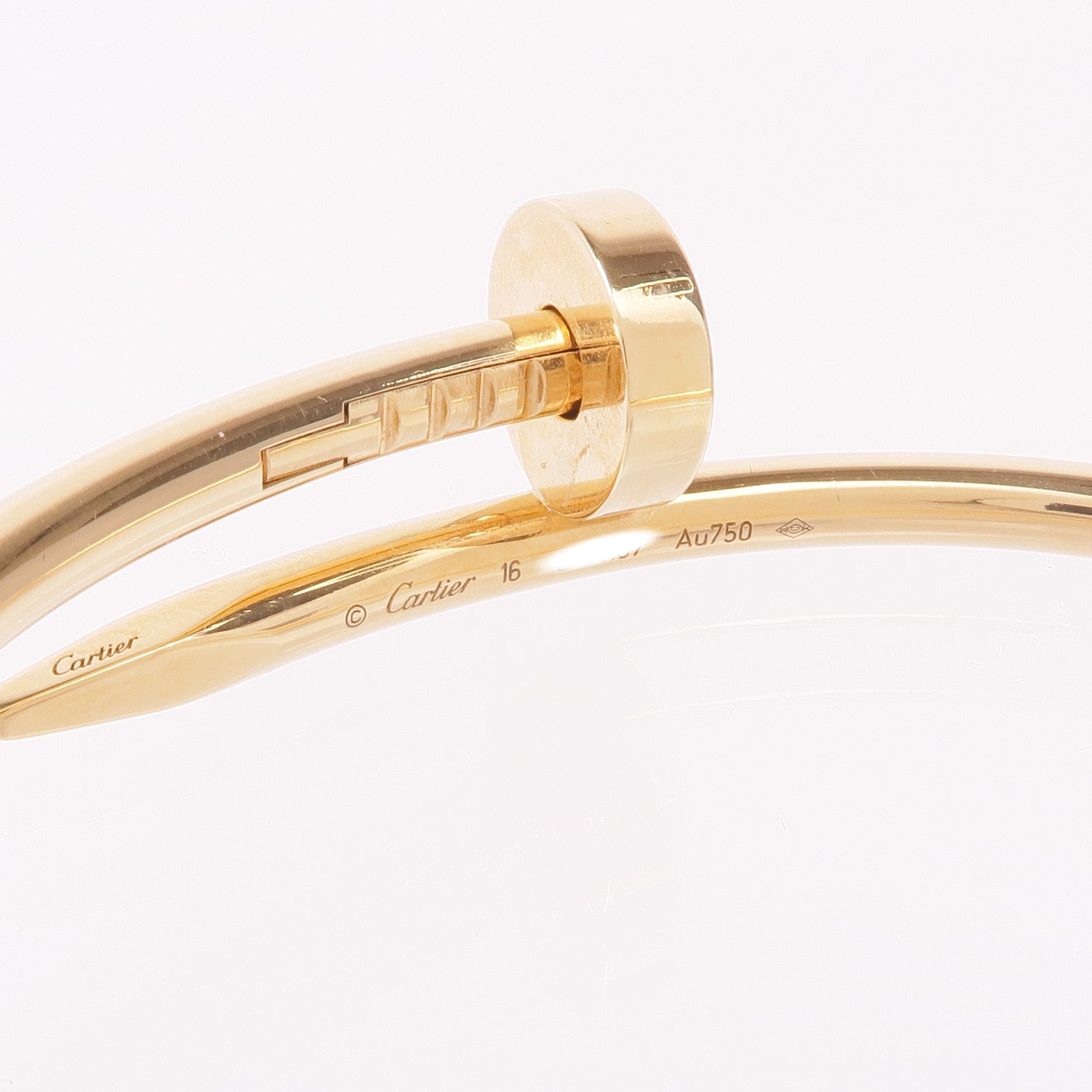 CARTIER 18K黃金Juste un Clou手鐲Cartier#16