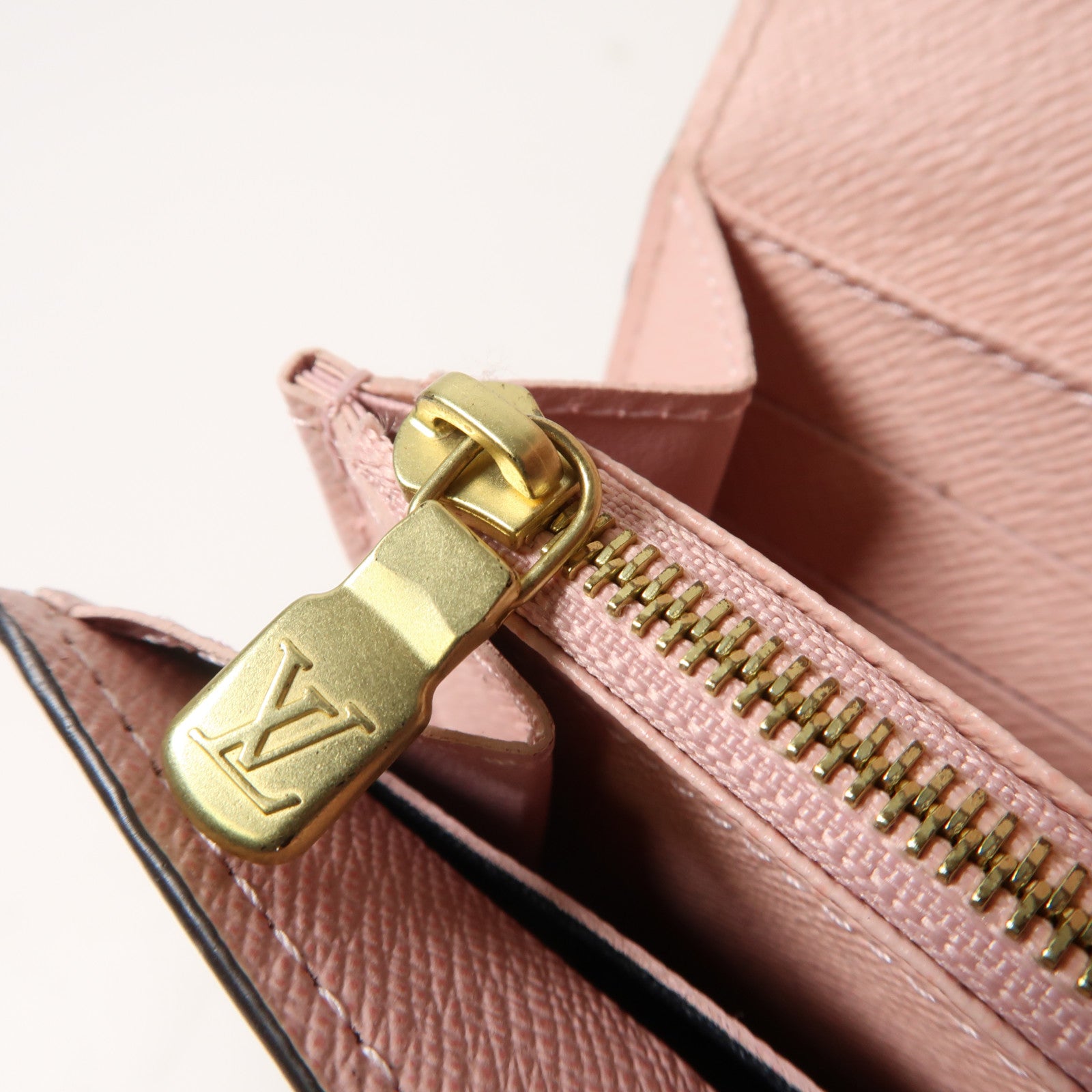 LOUIS VUITTON Damier Sarah Wallet金扣長錢包啡色