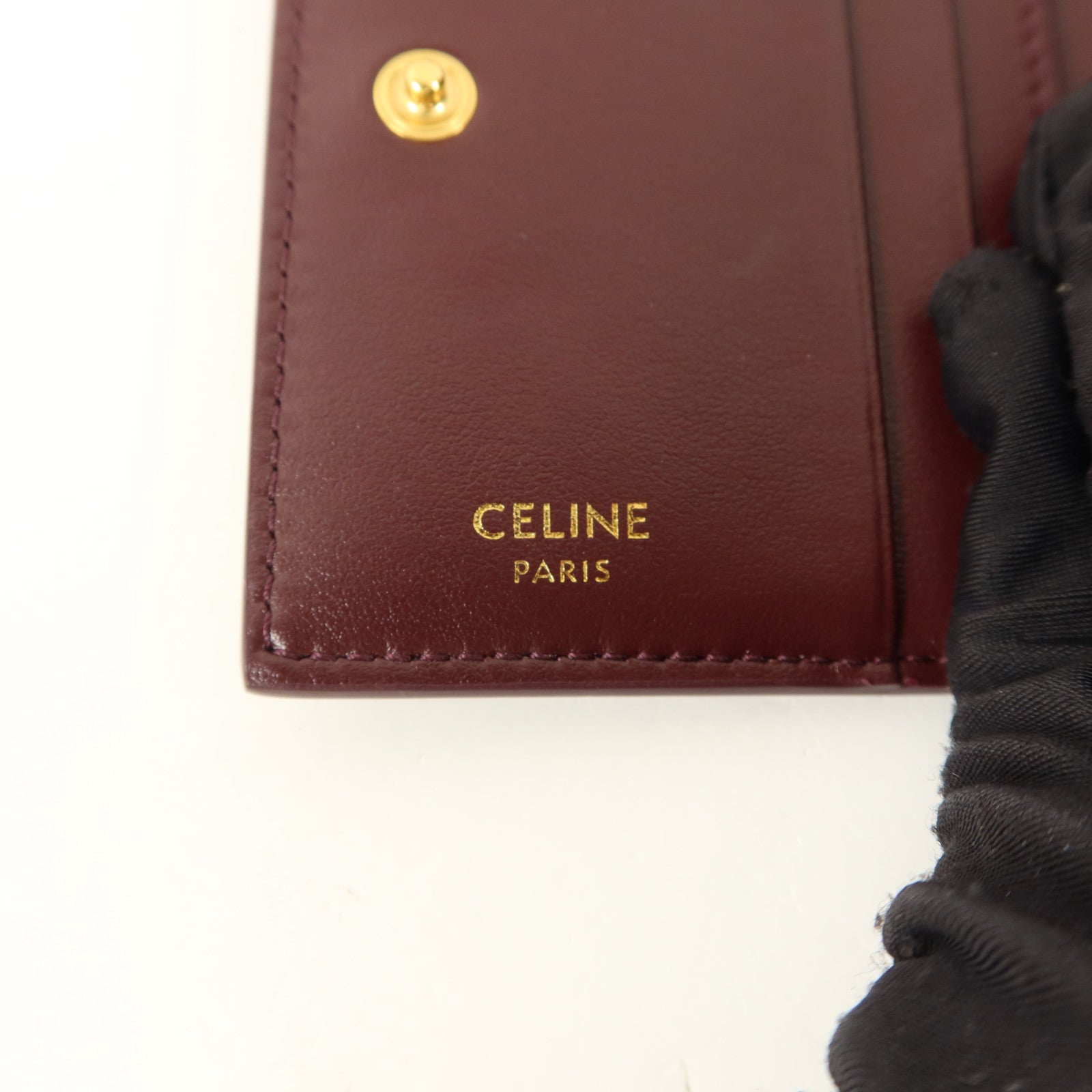 CELINE 牛皮皮革Triomphe Card Holder卡片套