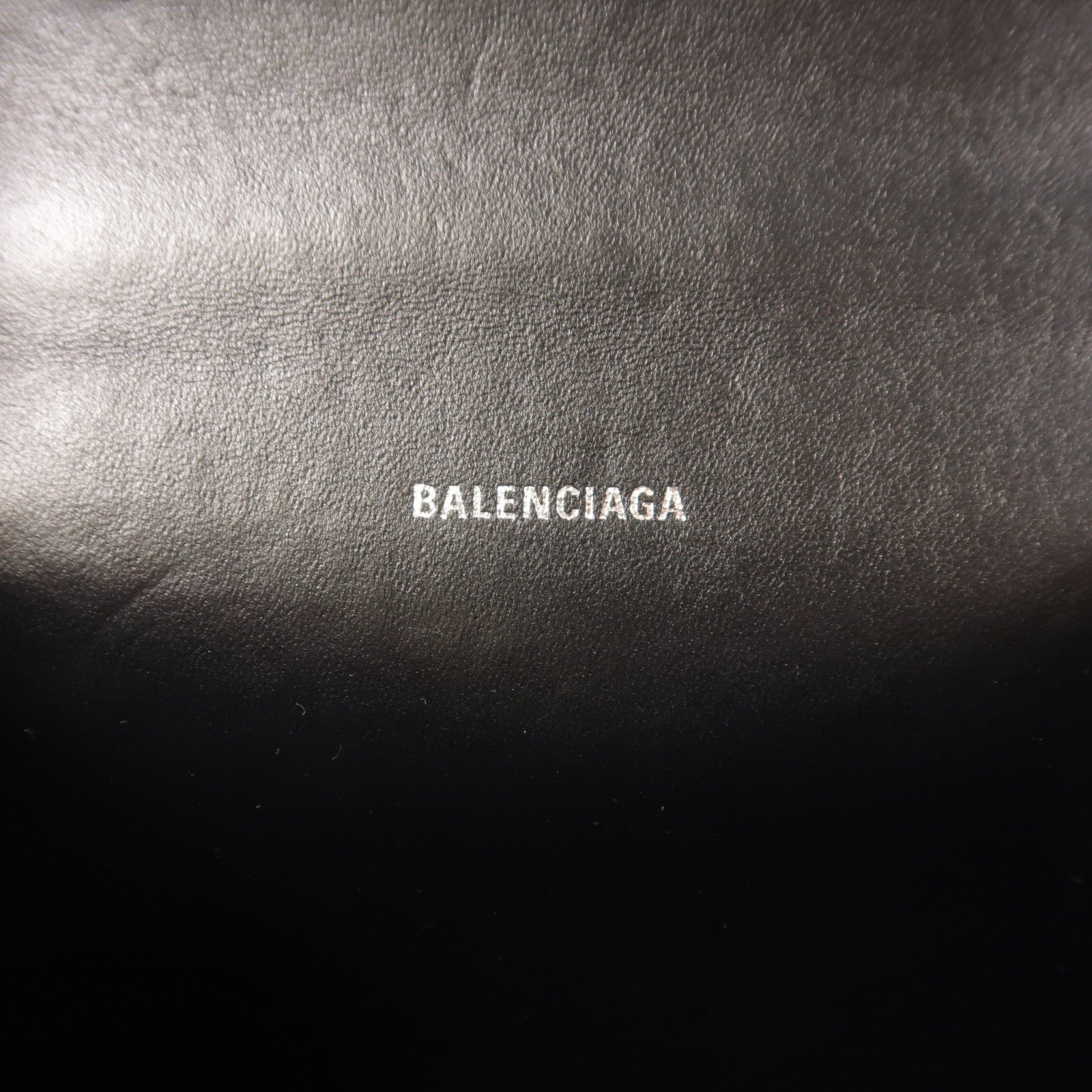 BALENCIAGA 牛皮皮革Hourglass XS銀扣手挽肩背兩用袋