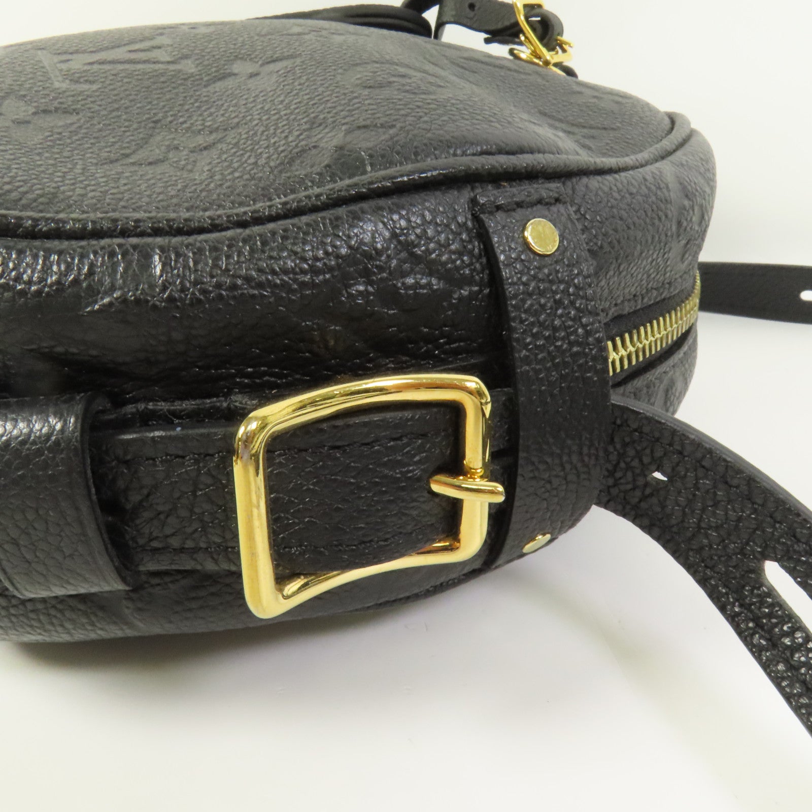 LOUIS VUITTON Monogram Empreinte Boite Chapeau Souple MMBoite Chapeau Souple MM金扣肩背袋