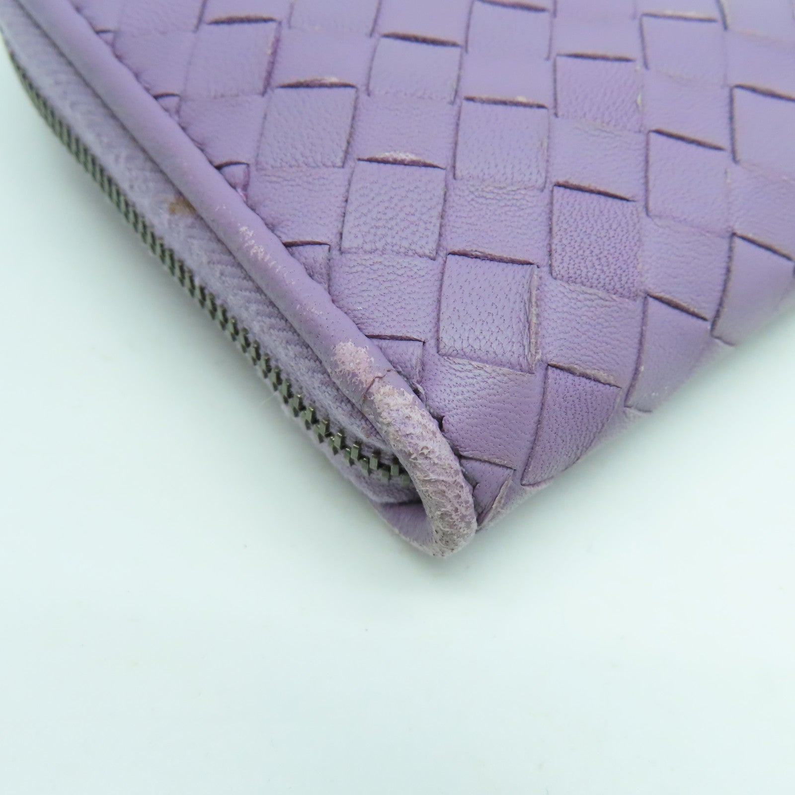 BOTTEGA VENETA 【激減優惠】羊皮皮革/織紋皮革Long Wallet錢包紫色