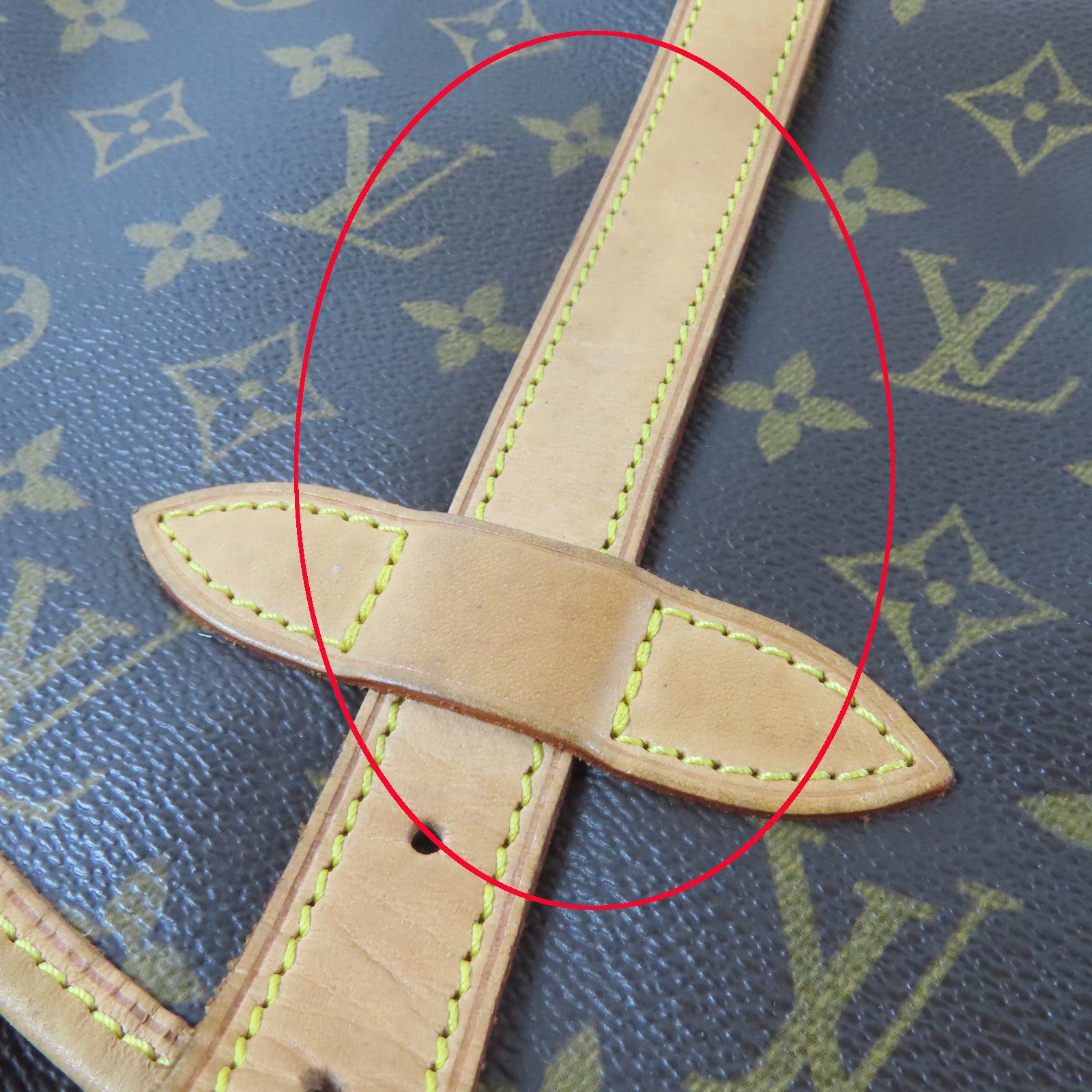 LOUIS VUITTON Monogram Saumur 30金扣肩背袋啡色