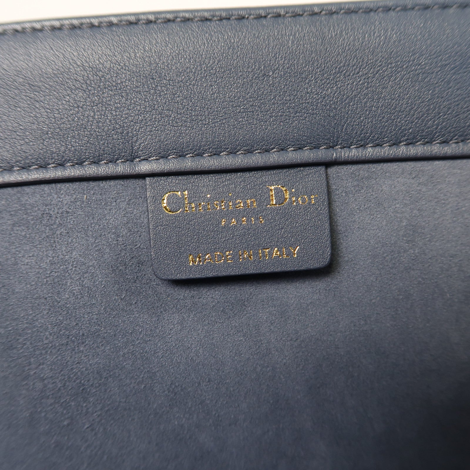 Dior 牛皮皮革Tote Bag手挽袋藍色