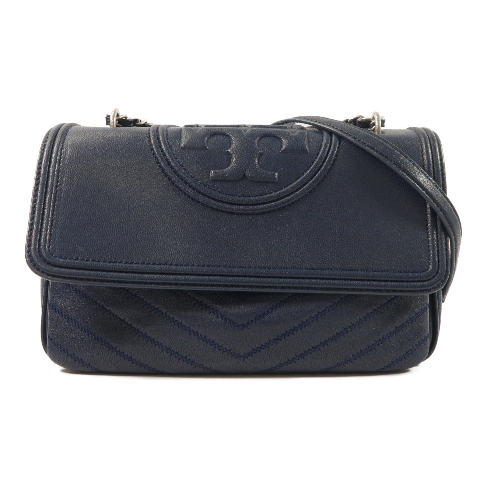 Tory Burch 牛皮皮革Chain Shoulder鏈帶肩背袋