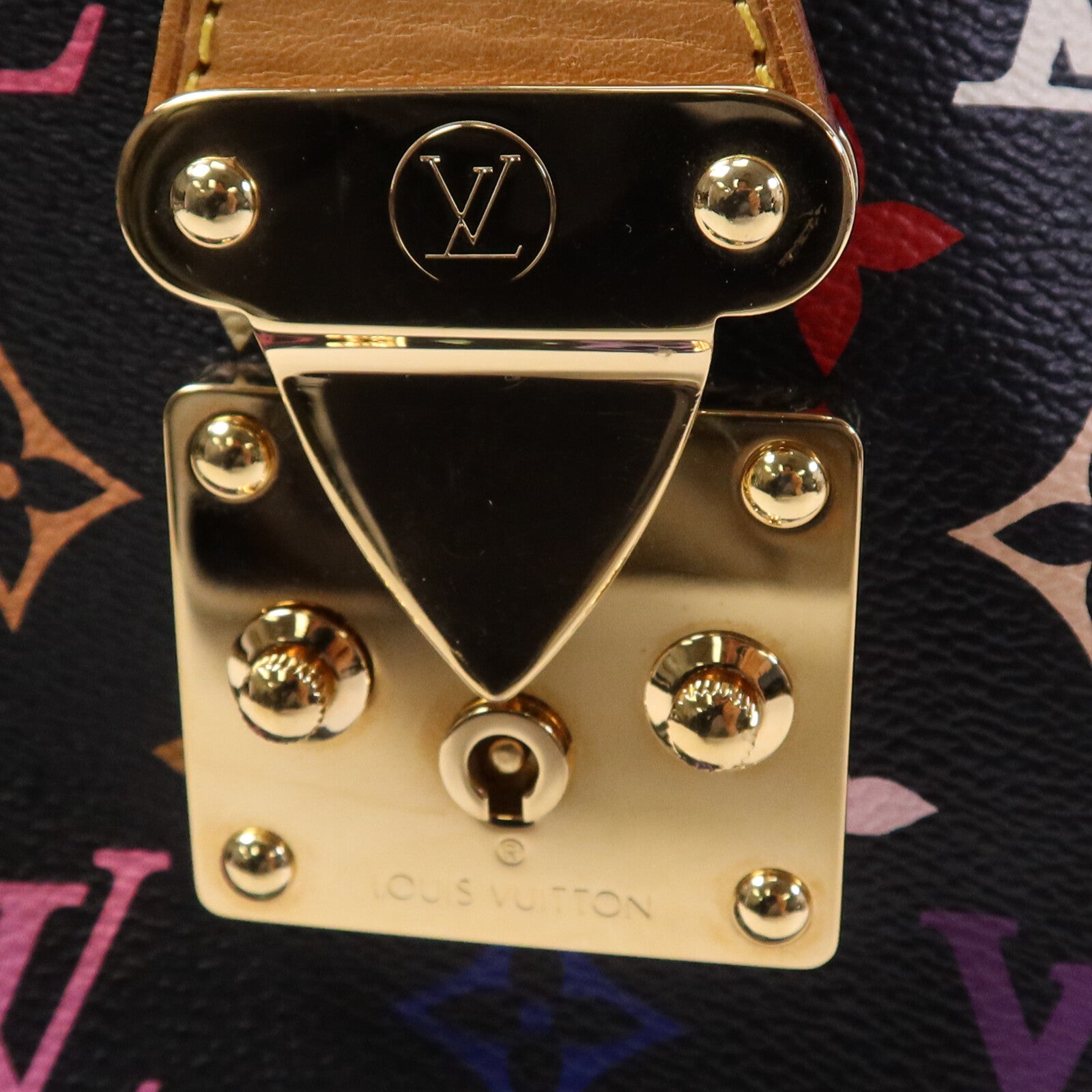 LOUIS VUITTON Monogram Multicolour Speedy 30金扣手挽袋