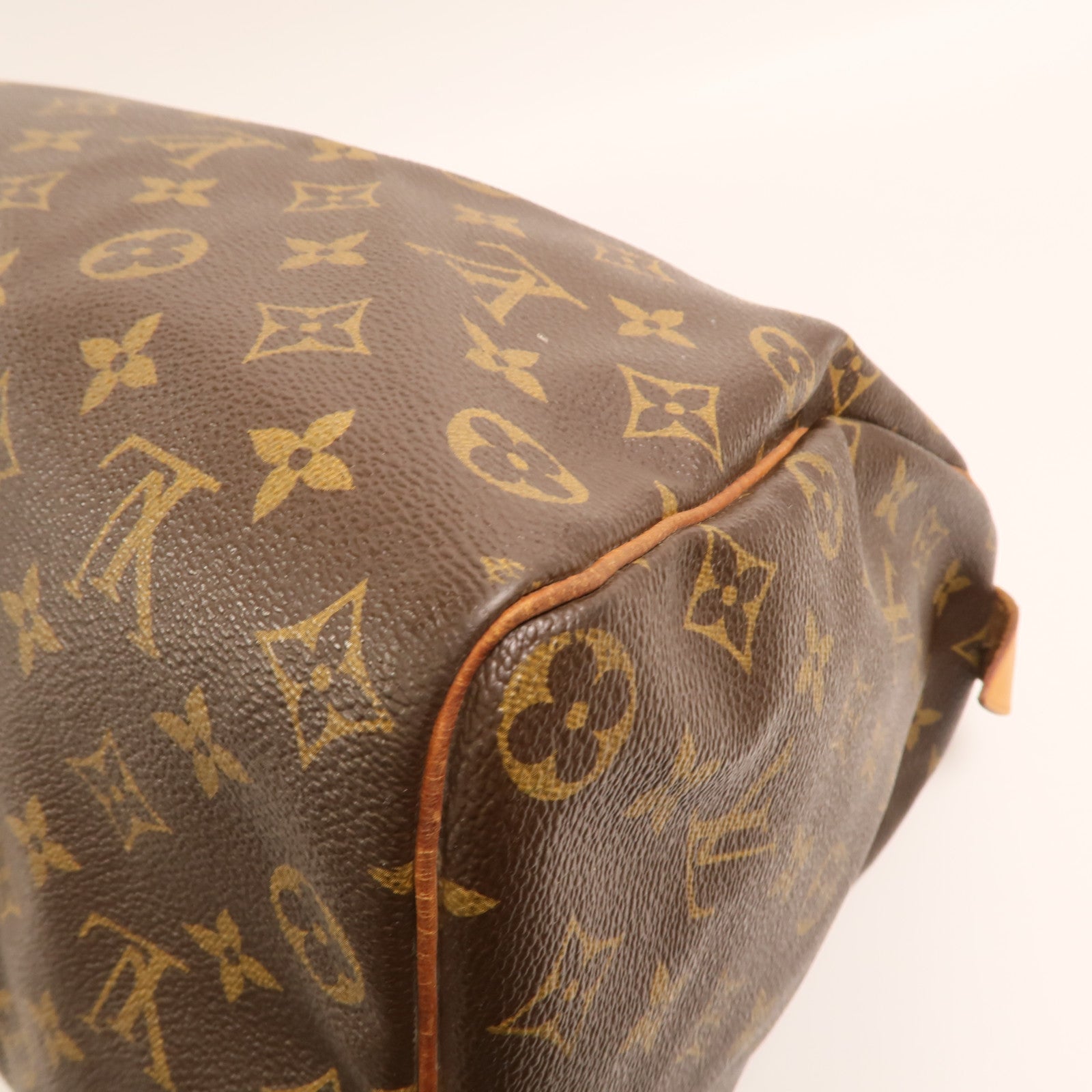 LOUIS VUITTON Monogram Speedy 35金扣手挽袋
