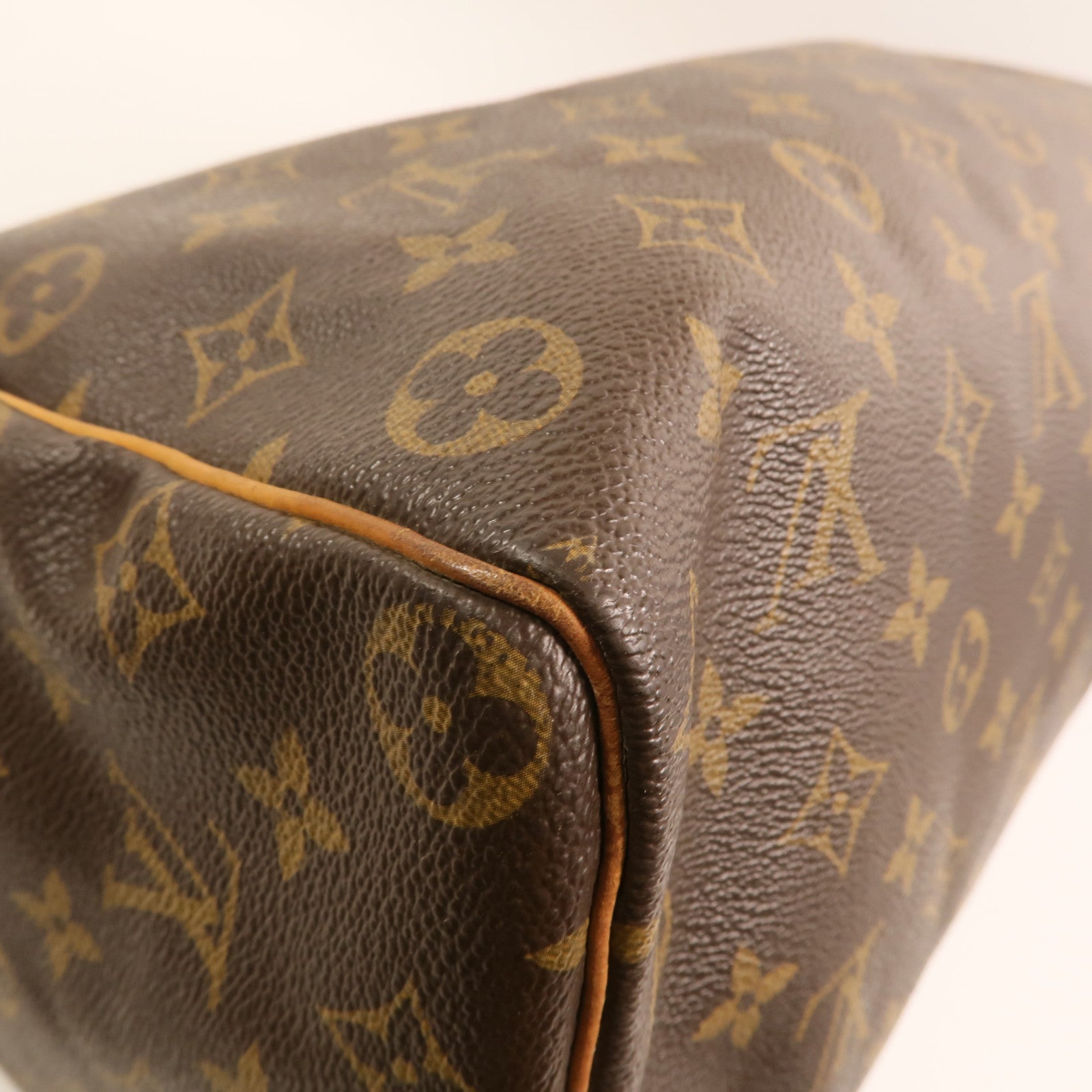 LOUIS VUITTON Monogram Speedy 35金扣手挽袋