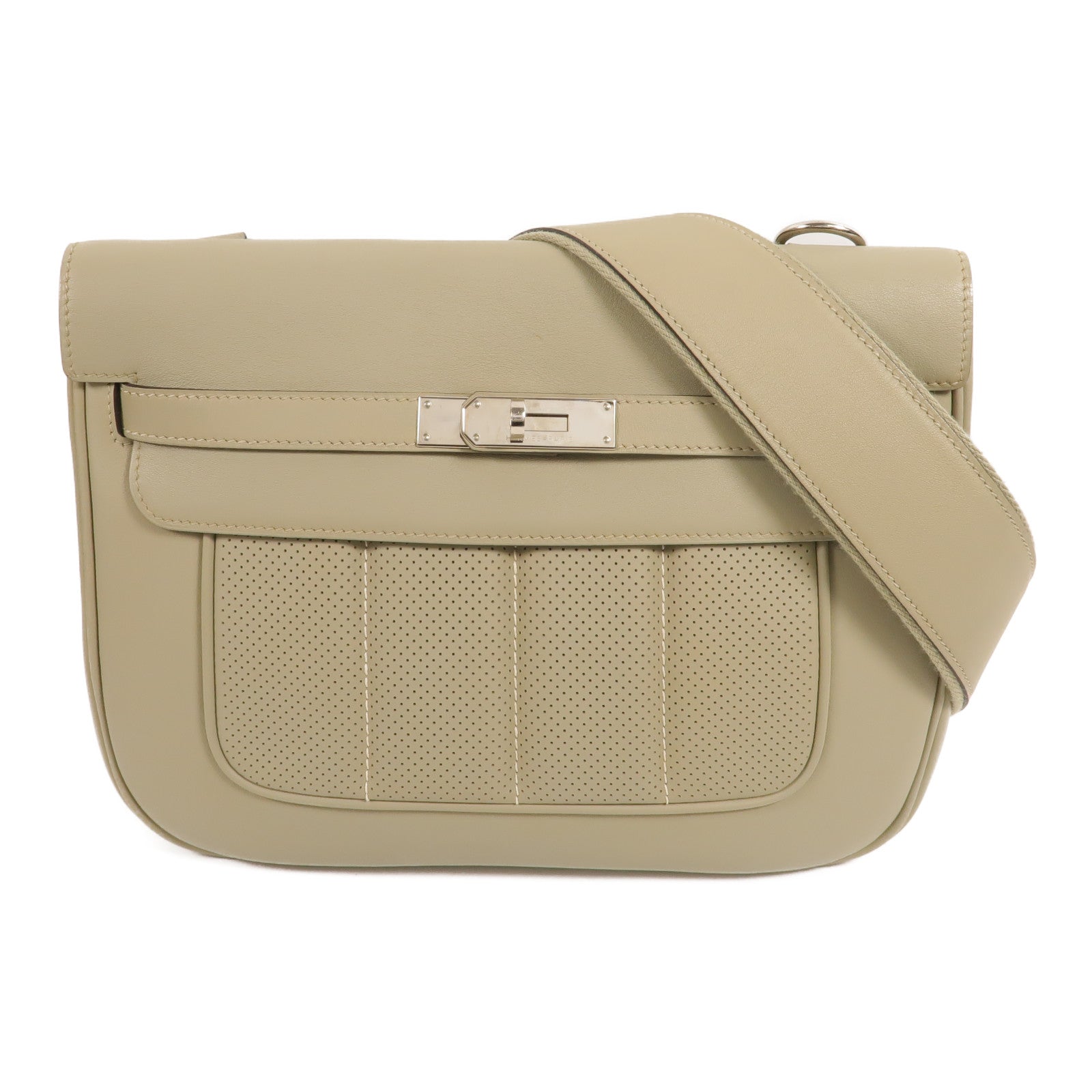 HERMES Swift皮革Berline 28肩背袋Sauge