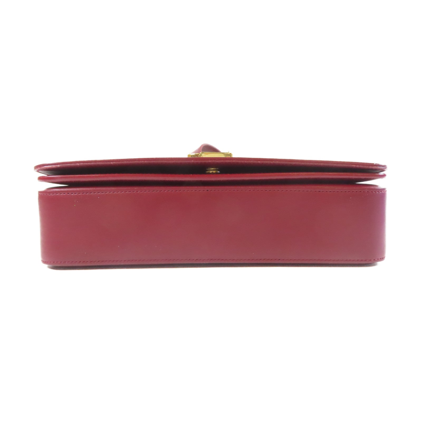 SAINT LAURENT 【激減優惠】牛皮皮革Classic Universite Shoulder Bag金扣肩背袋紅色