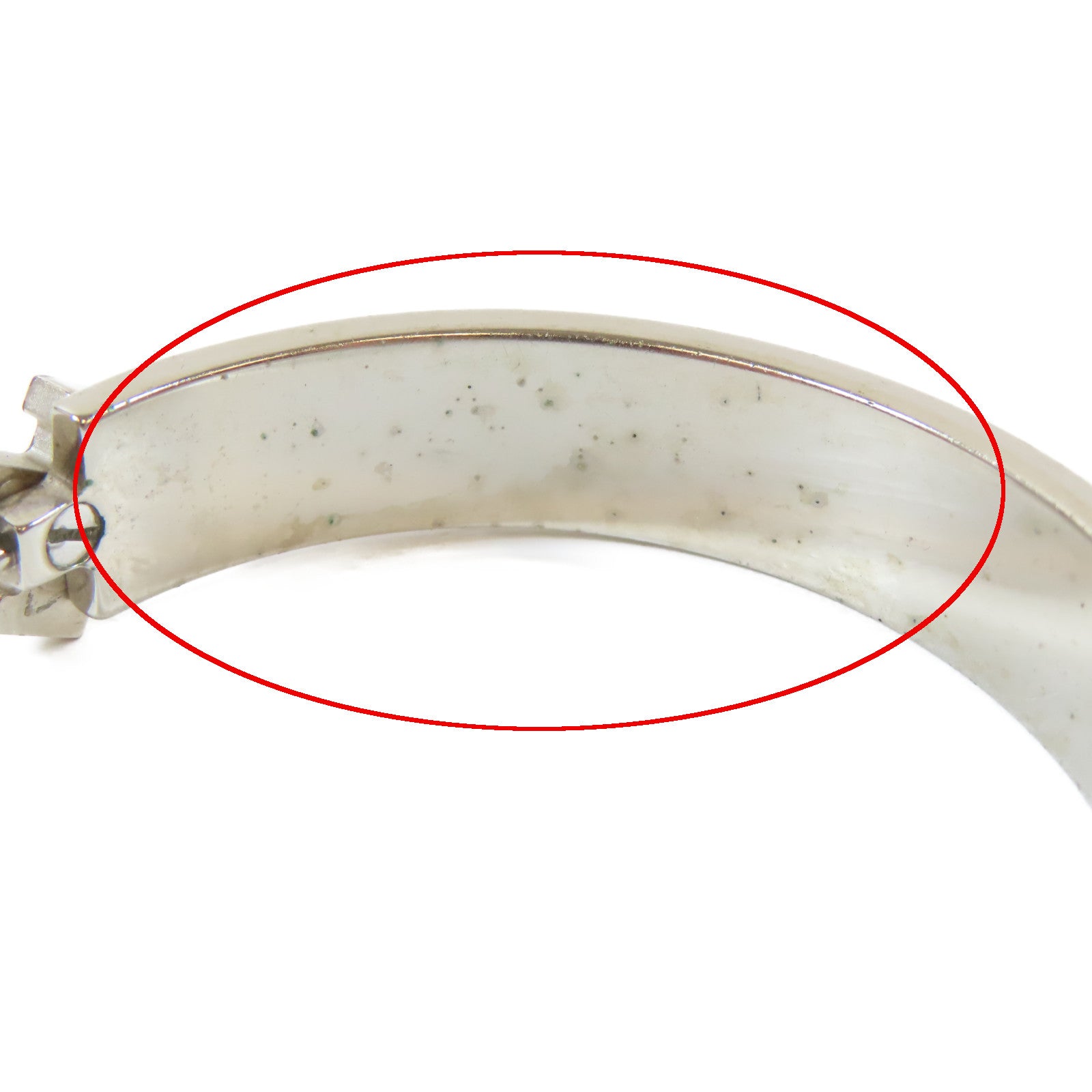 HERMES 金屬Clic H Bracelet手鐲黑色#17cm
