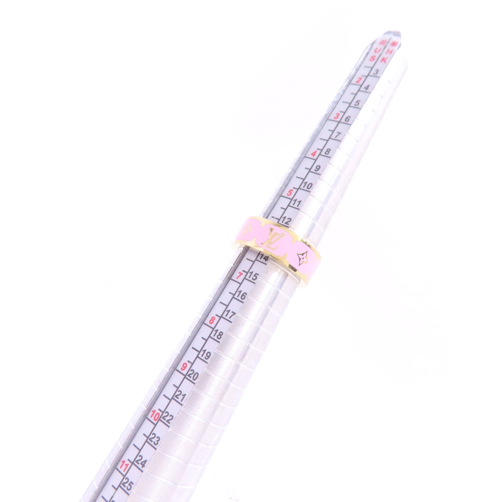 LOUIS VUITTON 金屬Nanogram Enamel M Size Ring戒指US#6
