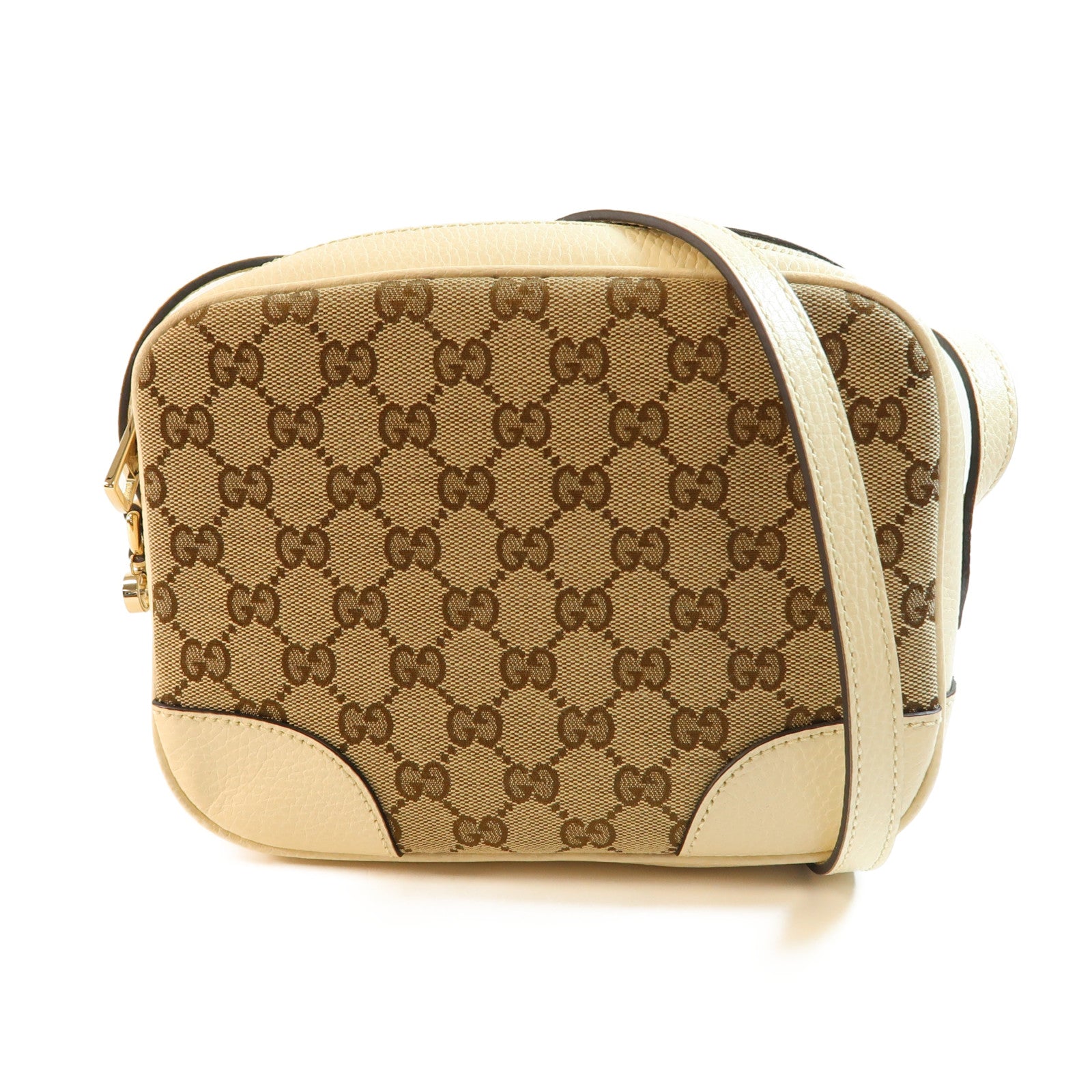 GUCCI 帆布Shoulder Bag金扣肩背袋