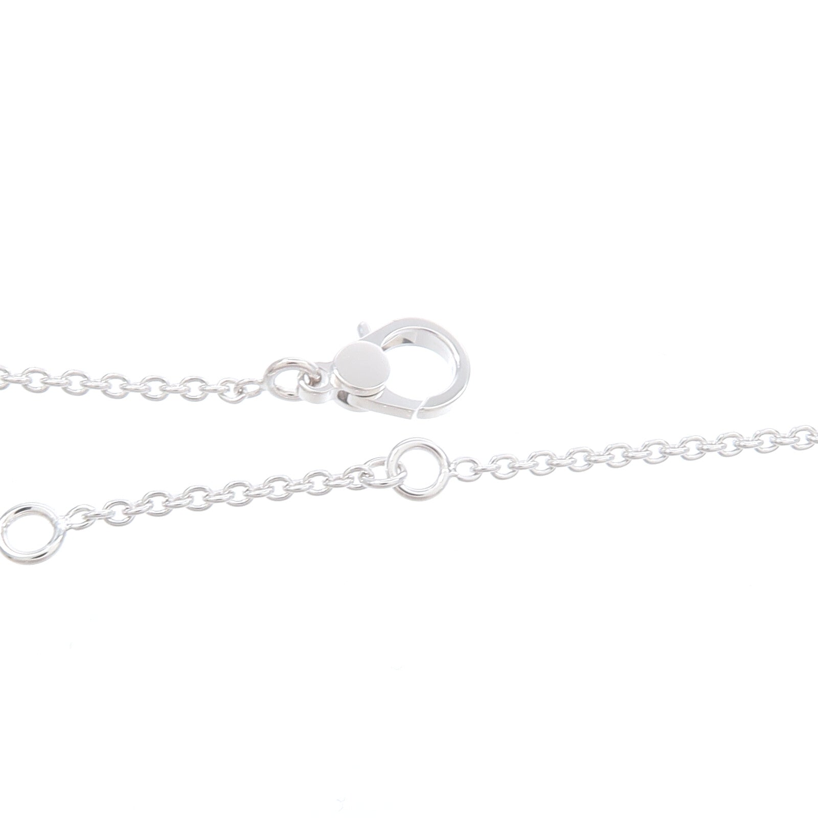 HERMES 18K白金Finesse Pendant鑽石項鍊