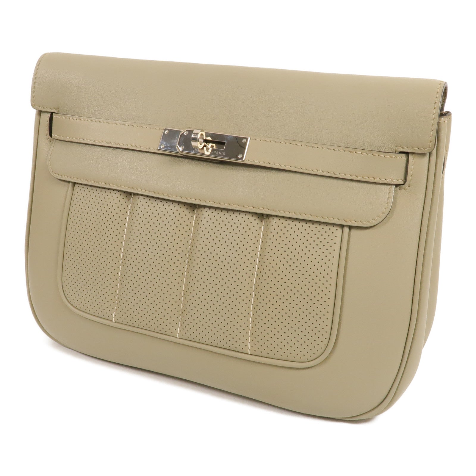 HERMES Swift皮革Berline 28肩背袋Sauge