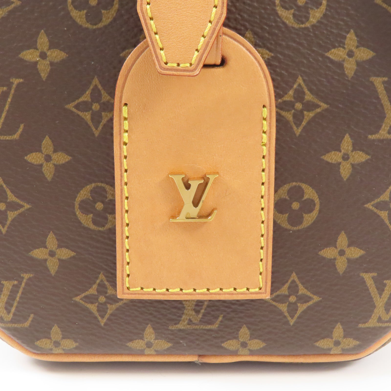 LOUIS VUITTON Monogram Petite Boite Chapeau金扣手挽肩背兩用袋