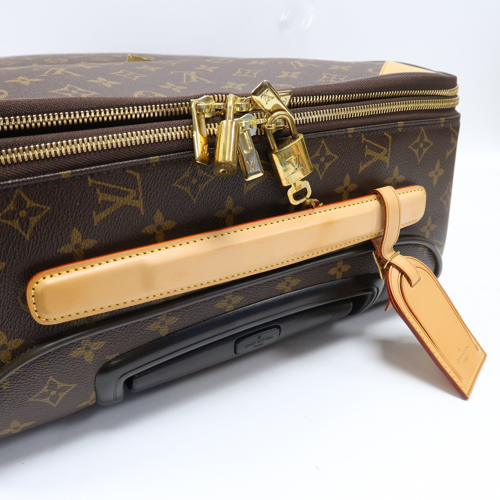 LOUIS VUITTON Monogram Pegase金扣行李箱啡色